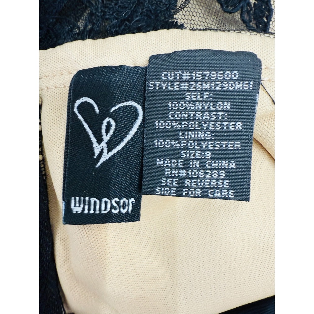 Windsor Womens Lace Overlay Fairy Grunge Babydoll Dress Size‎ 9 Cocktail Party - Picture 3 of 13